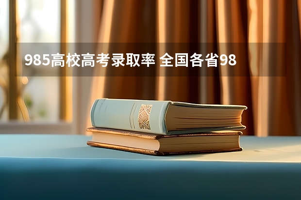985高校高考录取率 全国各省985、211录取率