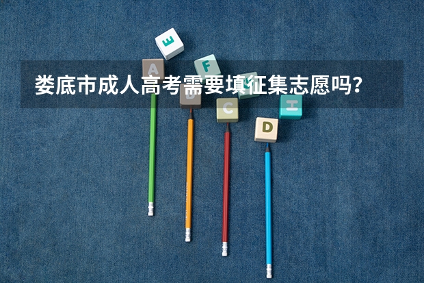娄底市成人高考需要填征集志愿吗？