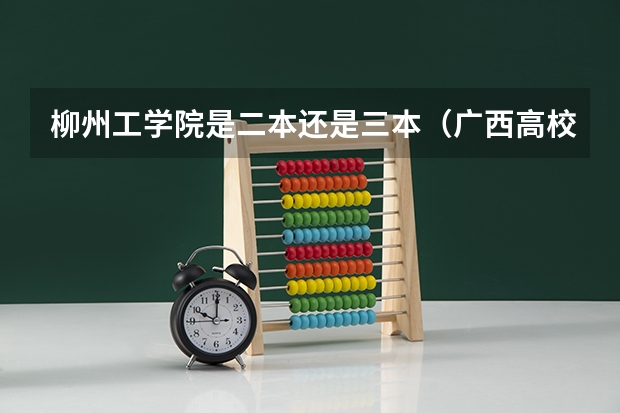 柳州工学院是二本还是三本（广西高校排名）