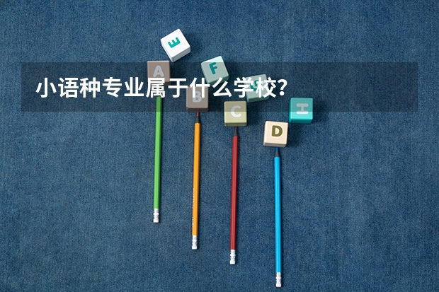 小语种专业属于什么学校？