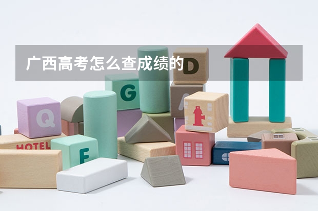 广西高考怎么查成绩的