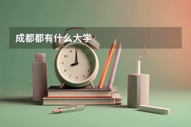 成都都有什么大学