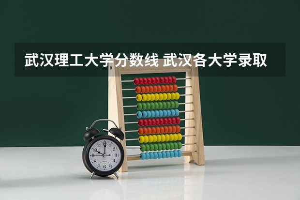 武汉理工大学分数线 武汉各大学录取分数线排名