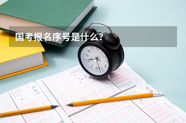 国考报名序号是什么？