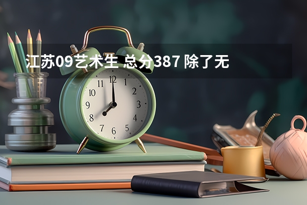 江苏09艺术生 总分387 除了无锡工艺还有什么能上的公办专科吗？