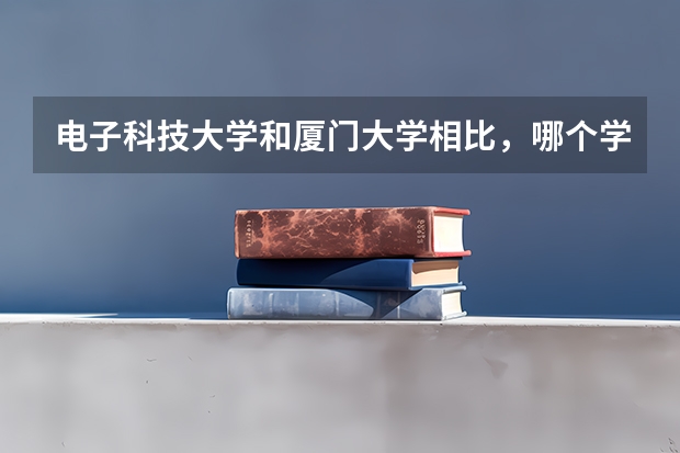 电子科技大学和厦门大学相比，哪个学校更好