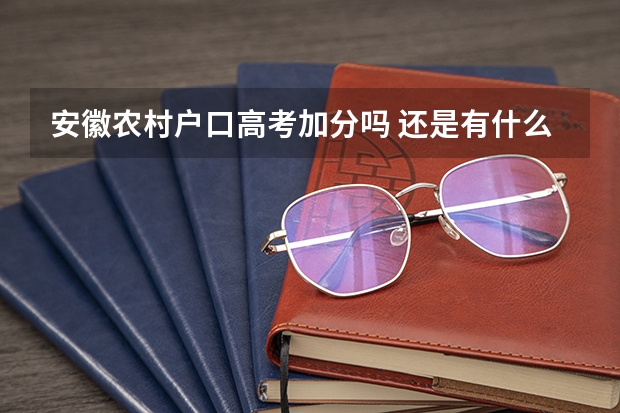 安徽农村户口高考加分吗 还是有什么优惠政策？？求知情人士提点