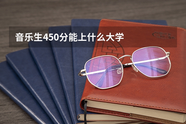 音乐生450分能上什么大学