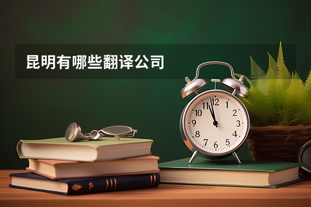 昆明有哪些翻译公司