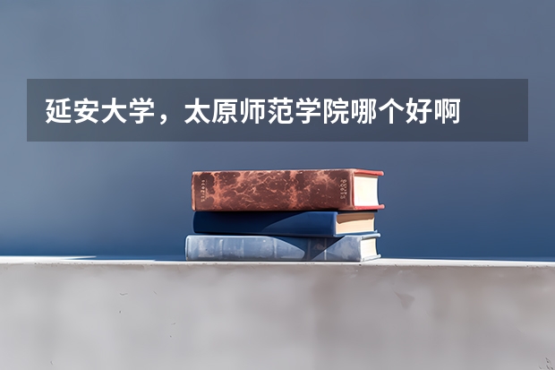 延安大学，太原师范学院哪个好啊