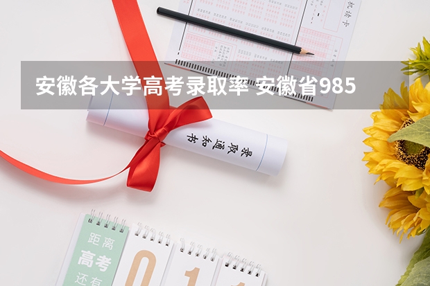 安徽各大学高考录取率 安徽省985录取率