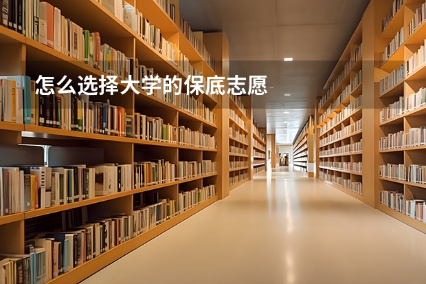 怎么选择大学的保底志愿