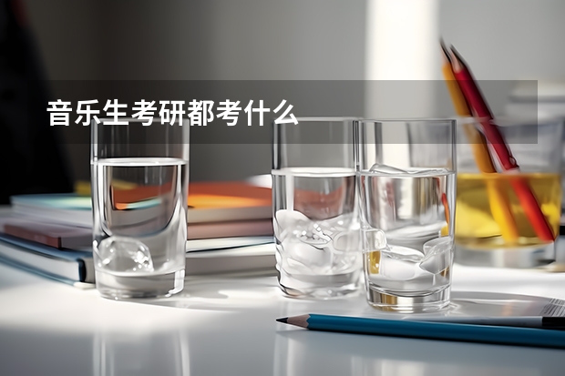 音乐生考研都考什么