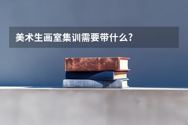 美术生画室集训需要带什么?