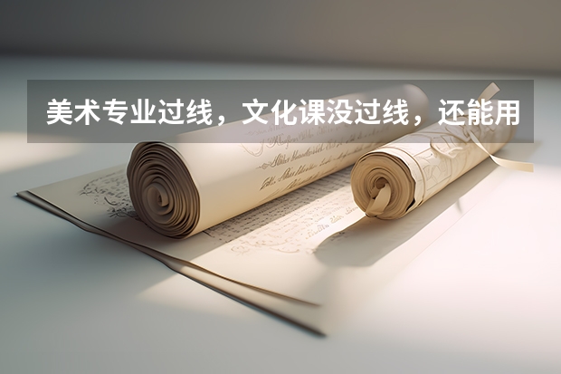 美术专业过线，文化课没过线，还能用综合分吗？