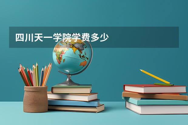 四川天一学院学费多少