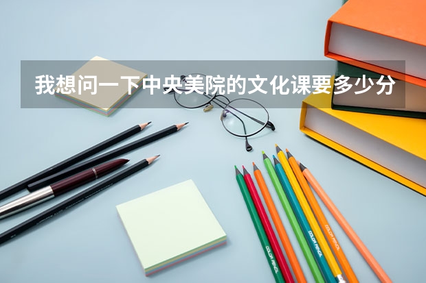 我想问一下中央美院的文化课要多少分？