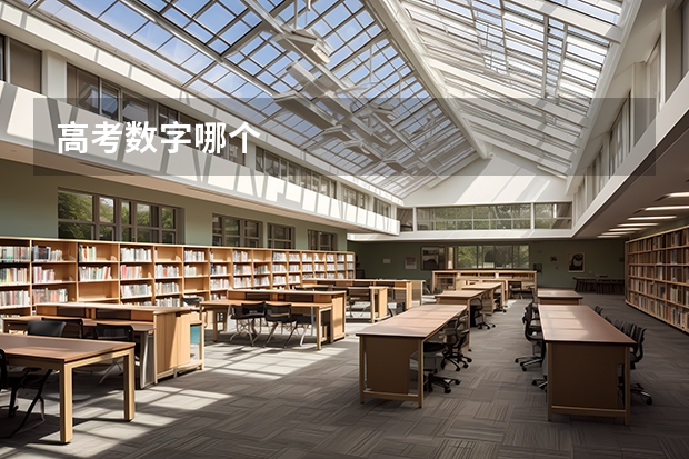 高考数字哪个