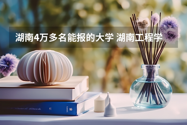 湖南4万多名能报的大学 湖南工程学院分数线