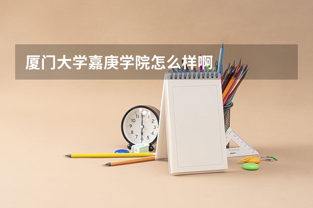 厦门大学嘉庚学院怎么样啊