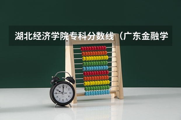 湖北经济学院专科分数线（广东金融学院分数线）