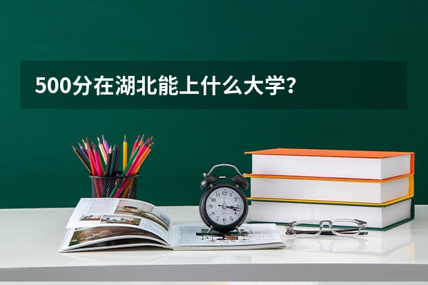 500分在湖北能上什么大学？