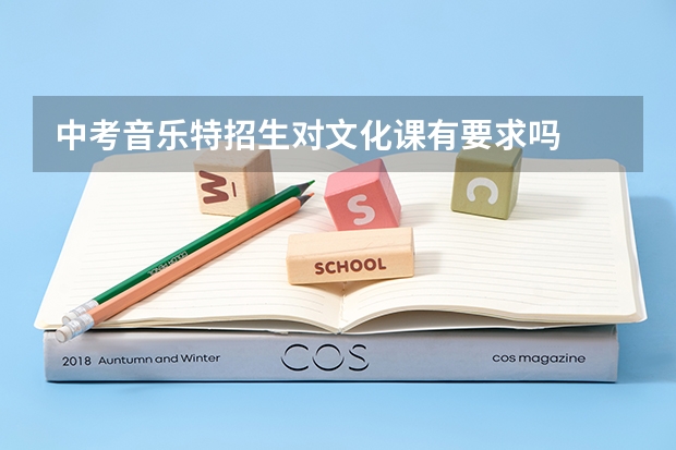 中考音乐特招生对文化课有要求吗