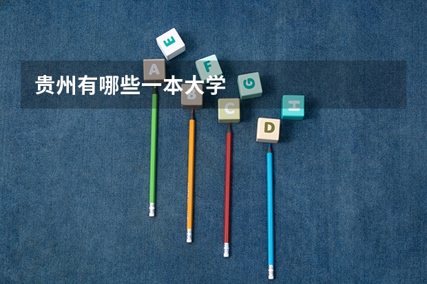 贵州有哪些一本大学