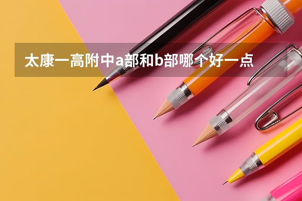 太康一高附中a部和b部哪个好一点