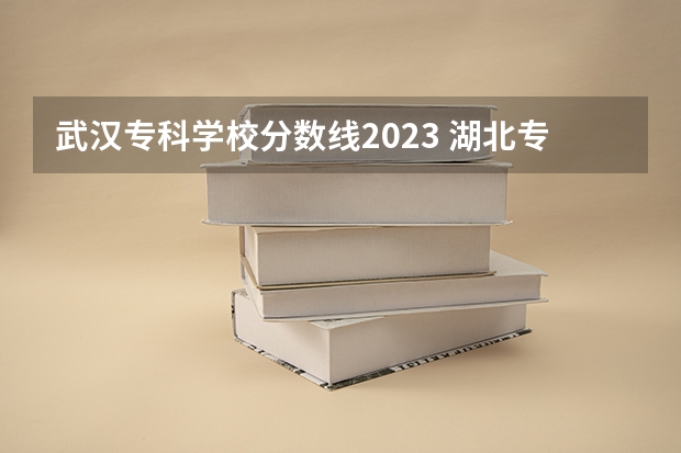 武汉专科学校分数线2023 湖北专科学校排名榜及录取分数线