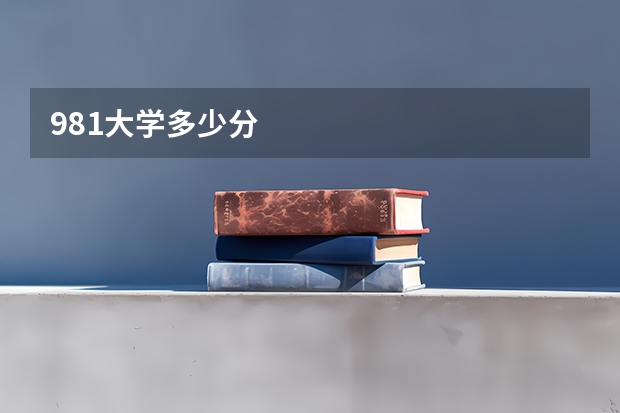 981大学多少分
