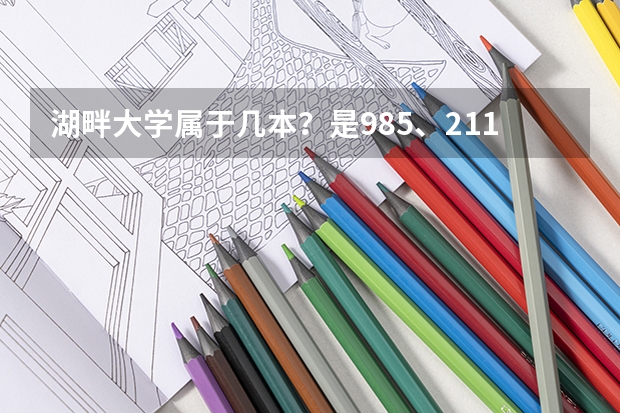 湖畔大学属于几本？是985、211吗？