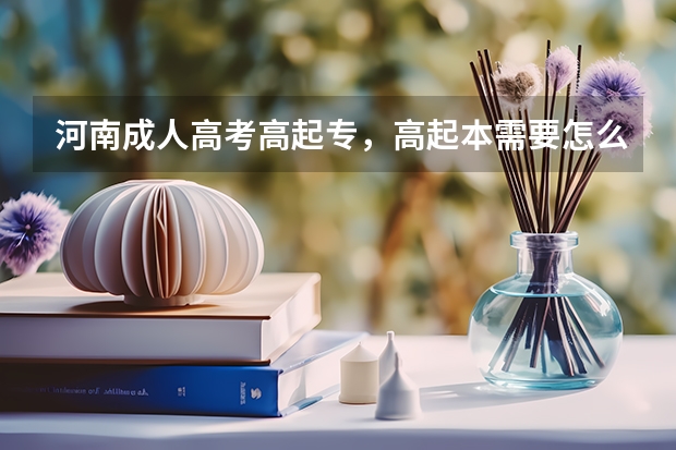 河南成人高考高起专，高起本需要怎么准备