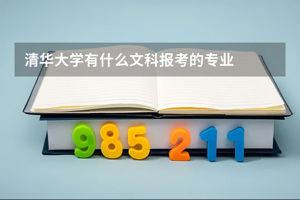 清华大学有什么文科报考的专业