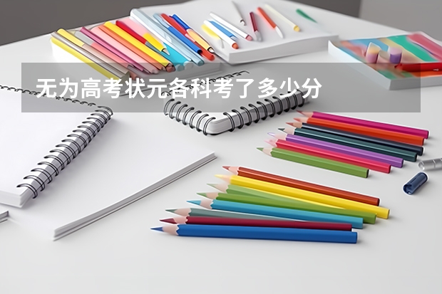 无为高考状元各科考了多少分