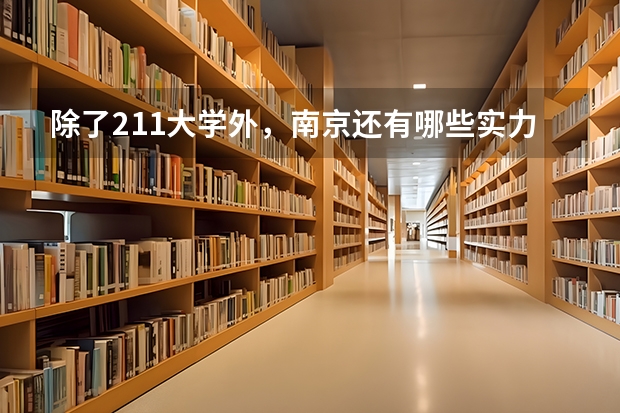 除了211大学外，南京还有哪些实力较强的一本大学？