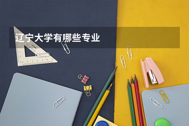 辽宁大学有哪些专业