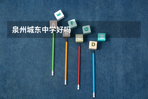 泉州城东中学好吗