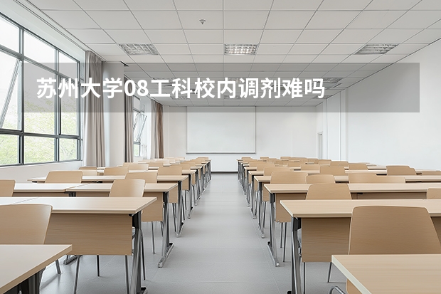苏州大学08工科校内调剂难吗