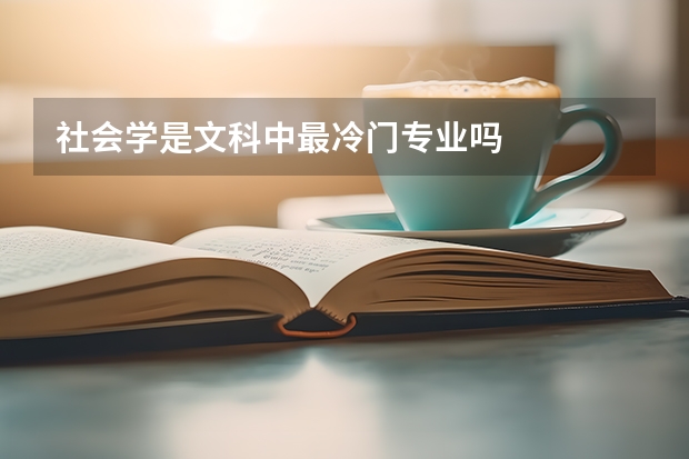 社会学是文科中最冷门专业吗