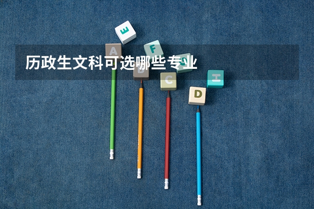 历政生文科可选哪些专业