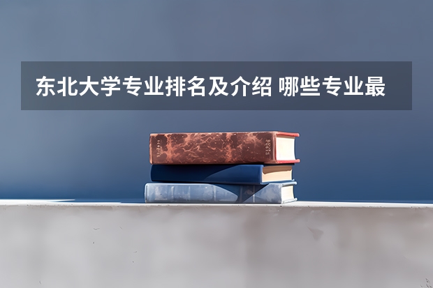 东北大学专业排名及介绍 哪些专业最好