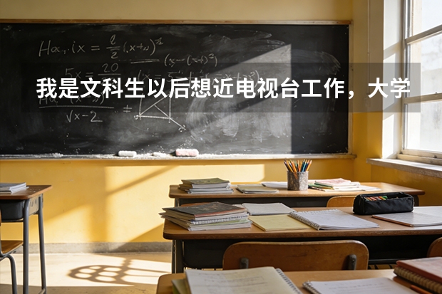 我是文科生以后想近电视台工作，大学报什么专业好？多多发表宝贵意见（注:不需要艺考的）
