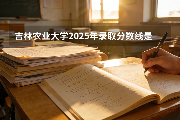 吉林农业大学2025年录取分数线是多少分