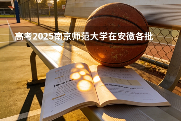 高考2025南京师范大学在安徽各批次选科要求（2026参考）