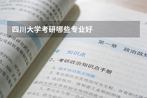 四川大学考研哪些专业好