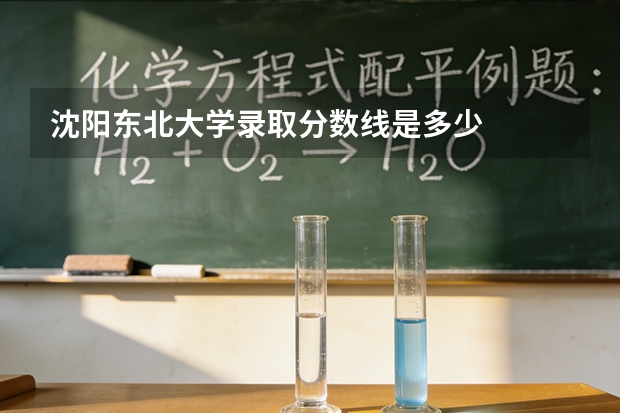 沈阳东北大学录取分数线是多少