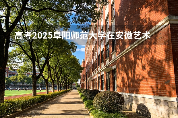 高考2025阜阳师范大学在安徽艺术类投档分数线（2026参考）