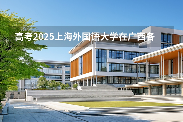 高考2025上海外国语大学在广西各批次选科要求（2026参考）