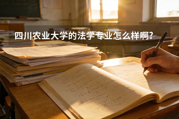 四川农业大学的法学专业怎么样啊?